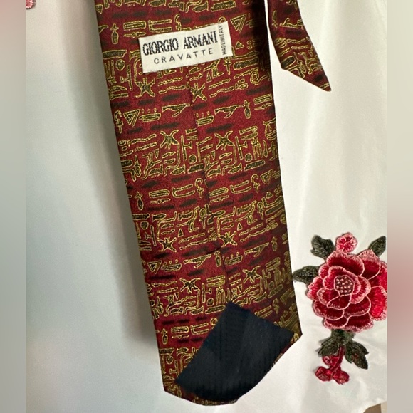 NWOT Giorgio Armani cravatte Made in Italy necktie - Picture 6 of 6